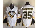 NHL Pittsburgh Penguins #35 Tom Barrasso White CCM Throwback Sti