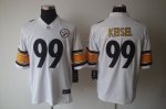 nike nfl pittsburgh steelers #99 keisel white jerseys [nike limi