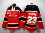 nba chicago bulls #23 jordan black-red [pullover hooded sweatshi