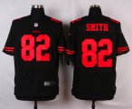 nike san francisco 49ers #82 smith black elite jerseys [oranger