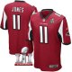 Men's NIKE NFL Atlanta Falcons #11 Julio Jones Red Super Bowl LI Bound Game Jersey