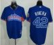 mlb 2013 all star new york yankees #42 rivera blue jerseys