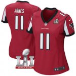 Women's NIKE NFL Atlanta Falcons #11 Julio Jones Red Super Bowl LI Bound Jersey