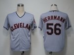 MLB Jerseys Cleveland Indians 56 Herrmann Grey Cool Base