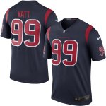 Men's Nike Houston Texans #99 J.J. Watt Navy Blue Rush Legend NFL Jerseys