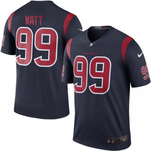Men\'s Nike Houston Texans #99 J.J. Watt Navy Blue Rush Legend NFL Jerseys