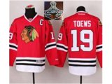 NHL Chicago Blackhawks #19 Jonathan Toews with C patch Red 2015