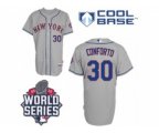 2015 World Series mlb jerseys new york mets #30 conforto grey[nu