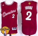 nba cleveland cavaliers #2 kyrie irving red 2015-2016 christmas day the finals patch stitched jerseys