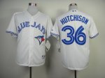 mlb toronto blue jays #36 hutchison white jerseys