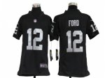 Nike Youth NFL Oakland Raiders #12 Jacoby Ford Black Jerseys