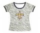 nike women new orleans saints zebra T-Shirt