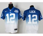nike nfl indianapolis colts #12 luck blue-white [elite drift fas