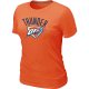women nba oklahoma city thunder big & tall primary logo orange T