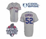 2015 World Series mlb jerseys new york mets #52 cespedes grey