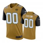 Jacksonville Jaguars #00 Custom Nike color rush Gold Jersey