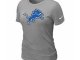 Women Detroit Lions L.GreyT-Shirts