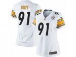 Women Nike Pittsburgh Steelers #91 Stephon Tuitt white jerseys