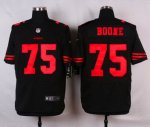 nike san francisco 49ers #75 boone black elite jerseys [oranger