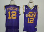 nba utah jazz #12 stockton blue cheap jerseys(fans edition)