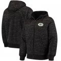 Football Green Bay Packers G III Sports By Carl Banks Discovery Sherpa Full Zip Jacket Heathered Black