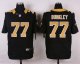 nike new orleans saints #77 bunkley black elite jerseys