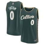 Boston Celtics #0 Jayson Tatum 2023 City Edition Kelly Green jersey