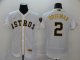 Men's Houston Astros #2 Alex Bregman White Gold Fashion 2020 Stitched Baseball Jersey