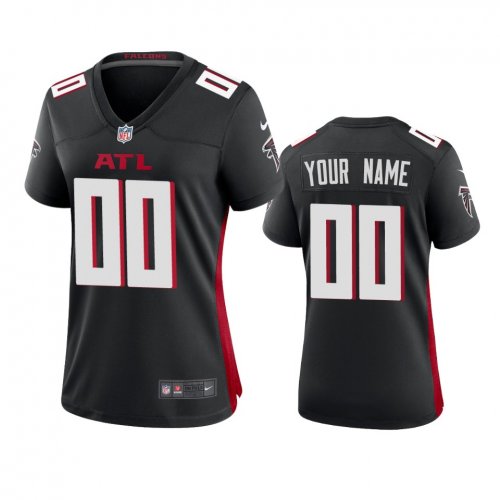 Women\'s Atlanta Falcons Custom Black 2020 Game Jersey