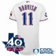 youth mlb jerseys texas rangers #11 darvish white(40th anniversa