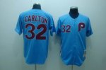 Baseball Jerseys philadelphia phillies #32 carlton m&n blue