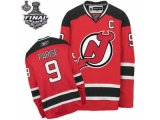 nhl new jersey devils #9 parise red and black [2012 stanley cup]