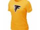 Women Atlanta Falcons Yellow T-Shirts