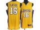 Basketball Jerseys los angeles lakers #16 gasol yellow