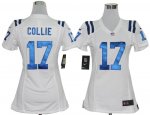 nike women nfl indianapolis colts #17 collie white jerseys