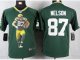 nike youth nfl green bay packers #87 nelson green jerseys [portr