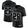 Mens Oakland Raiders #28 Josh Jacobs Black Black Shadow Edition Limited Jersey