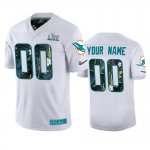 Men's Miami Dolphins Custom Nike White Super Bowl LIV Jersey