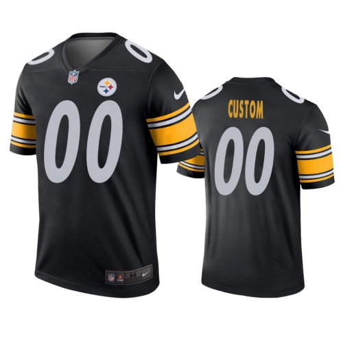 Pittsburgh Steelers Custom Black Legend Jersey - Men\'s