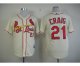 mlb st. louis cardinals #21 craig cream jerseys [new]