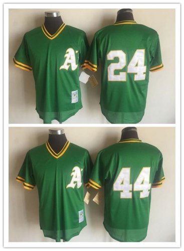 Men\'s Oakland Athletics Mitchell & Ness Green Cooperstown Collection Big & Tall Mesh Batting Practice Jersey