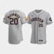 Men's Houston Astros #20 Chas McCormick 60th Anniversary Authentic Gray Jersey