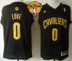nba cleveland cavaliers #0 kevin love black fashion the finals patch stitched jerseys