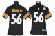 nike youth nfl pittsburgh steelers #56 woodley black jerseys