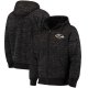 Football Baltimore Ravens G III Sports By Carl Banks Discovery Sherpa Full Zip Jacket Heathered Black