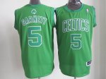 nba boston celtics #5 garnett green jerseys [fullgreen]