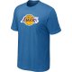 nba los angeles lakers big & tall primary logo L.blue T-Shirt