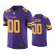 Minnesota Vikings #00 Men's Purple Custom Color Rush Limited Jersey
