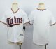 MLB Jersey Minnesota Twins Blank White Cool Base Stitched Youth