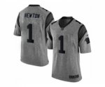 nike nfl carolina panthers #1 newton gray limited jerseys